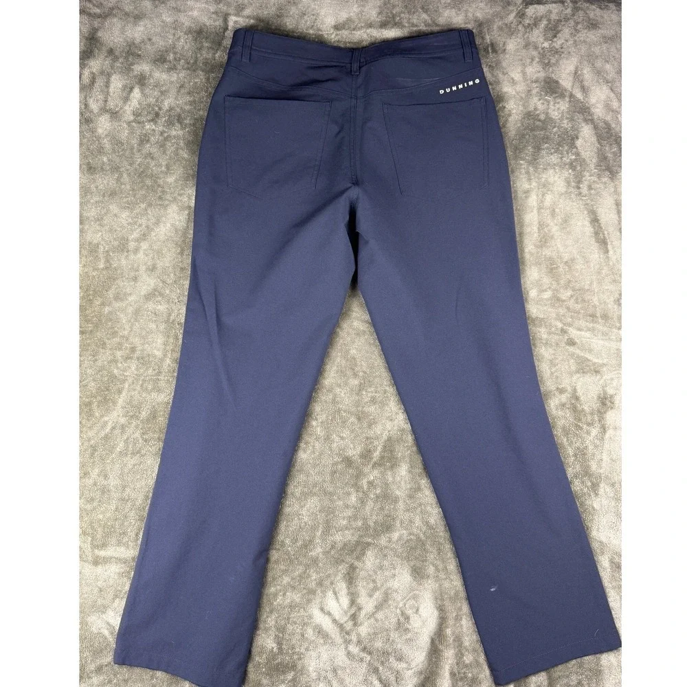 Dunning Golf Everbest Mens 32x32 Navy Blue Technical 5-Pocket Pants DN801111